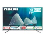 75-Inch Ultra HD Android Smart LED TV UHD75SLED black