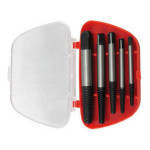 5-Piece Screw Extractor with Storage Case Multicolour