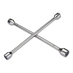 4-Way Cross Wheel Spanner Silver 17x19x21x23mm