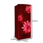 Direct Cool Single Door Refrigerator NRF225BSIND Red