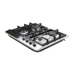 4 Burners Gas Hob Stainless Steel NGH3005N Silver/Black