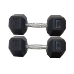 Rubber Dumbbells Steel Grip