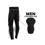 Spall Men's Cycling Tights Coolmax Compression Padded Bicycle Bike Legging Trouser Pant