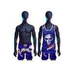 Spall Men's Gym Tank Tops And Shorts Workut Muscle Tee Training Bodybuilding Fitness Sleeveless Muay Thai Sports Boxing Workout Tank Top Shorts