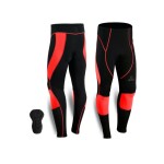 Spall Mens Cycling Tights Coolmax Compression Padded Bicycle Bike Legging Trouser Pant