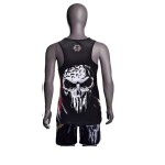 Spall Men's Gym Tank Tops And Shorts Workout Muscle Tee Training Bodybuilding Fitness Sleeveless Muay Thai Sports Boxing Workout Tank Top Shorts