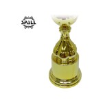 Trophy with Resin Decoration Electroplating Ornament Golden