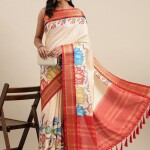 Kalamkari Digital Print Party Wear Saree