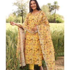 Chanderi Cotton Kurta Suit