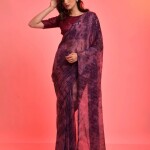 Heavy Chiffon Work Saree