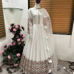 Faux Georgette Gown - Zf-199