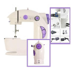 Portable Mini Sewing Machine 255.53431760.17 White/Purple