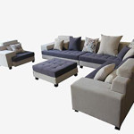 GLF 168/corner sofa set /8 seater/with table/pillows included/