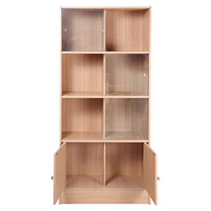 Galaxy Design Wooden File Cabinet, Beige - L80 x D35 x H170 cm, GDF-MAF801