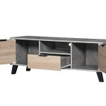 MAF Modern Multifunctional TV Table Stand-MAF-TV100-150CM-Storage Unit with 1 Drawers and Tow Doors Storage Shelves