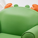 GPPZM Animal shape small sofa chair boy girl lazy sofa seat Green high elastic foam sponge
