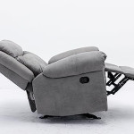 RECLINER & ROCKING MANUAL SOFA Relaxation Faux Leather Recliner Single Recliner Sofa Home Theater Soft Padded MAF-2318