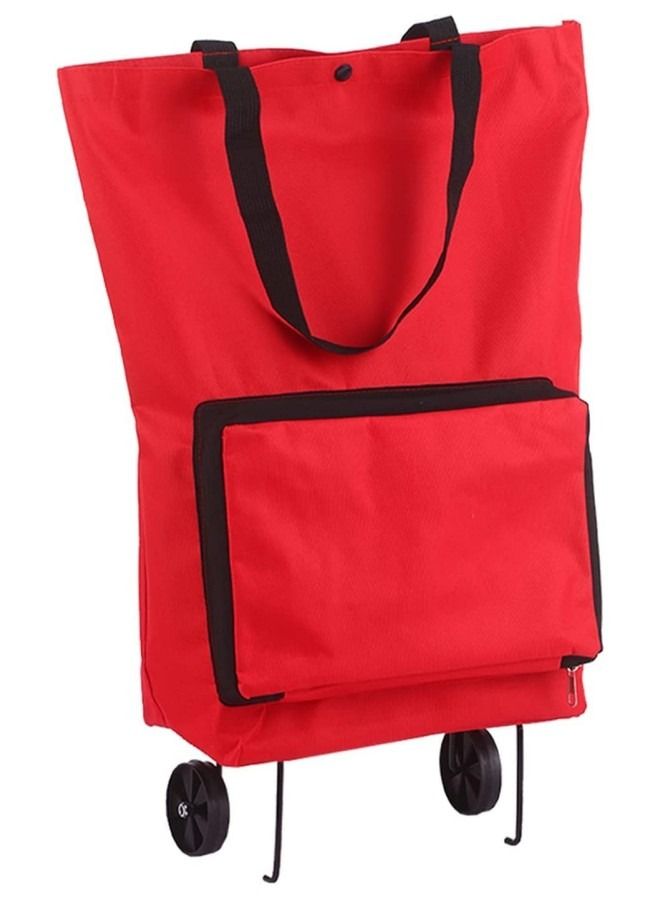 Shopping Bag Trolley With Wheels, Shopping Bag Portable Foldable ...