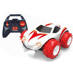 1:14 2.4G Remote Control Waterproof Amphibious RC Stunt Car Full Function Radio Controlled Boys Gift - Red Color