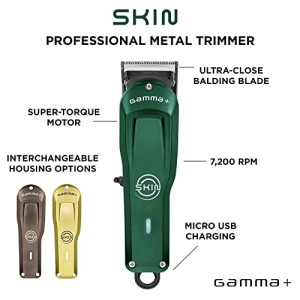 GAMMA+ Skin Professional Bulk Balding Super Torque Modular Cordless Hair Clipper