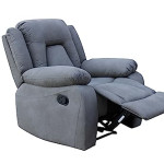 MANUAL RECLINE CHAIR Recliner chair Relaxation Faux Leather Recliner Single Recliner Sofa Home Theater Soft Padded MAF-9118