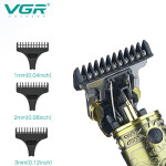 VGR V-228 Digital Display Pro Li Outliner Electric Cordless Hair Clippers Rechargeable Grooming Kits T-Blade Close Cutting Trimmer 