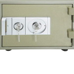 Galaxy Design Safe Locker Stainless Steel & 2 Keys 1 Tray Safe Green Colour Size (L x W x H) 42 x 35 x 34 cm Model - GDF-50Kg.