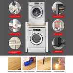 Dryer Stand Height Adjustable, Portable Stacking Kit for Front Loader Washing Machine & Tumble Dryer, Storage Rack Over Washing Machine