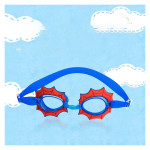 Kids Swim Goggles, Anti Fog No Leak UV Protection Wide View Swim Goggles for Age 3-16 Boys Girls (Spiderman)