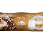 Hans Latte Instant Coffee In Cup, 6 Cups Flow Pack