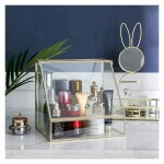 Cosmetic Storage Cases,Countertop Cosmetic Display Cases ,Clear Glass Makeup Storage Box