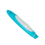 Cleano Ergonomic Design Dish Washing Flexible Brush with Hanging Hole, Blue/White