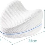 Contour Orthopedic White Leg & Knee Foam Pain Relief Support Pillow, Small, White