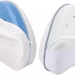 White Leg & Knee Foam Pain Relief Support Pillow, Small, White