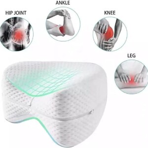 Contour Orthopedic White Leg & Knee Foam Pain Relief Support Pillow, Small, White