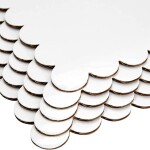Rosymoment 10-Piece 10-inch Square Cake Board Set, Silver