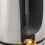 Sharp 1.7L, 3000W, Concealed Coil, Complete Brushed Stainless Steel Electric Kettle EK-JX43-S3, Silver