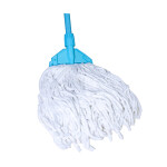 Cleano Cotton Professional Round Mop, Blue/White