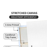 Blank Canvas, 60 x 60cm, White