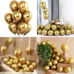 Balloon 12inch 40pcs packet Gold color Thick Balloons Ideal for party Decoration, Birthdays, Carnival (40PCS packet X 100 IN CARTON)