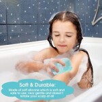 Silicone Shower Brush Body Brush Massage Exfoliating Bath Shower Brush With Soap Dispenser for Children Men Women