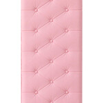 Fabulous Decor Tufted Embossed 3D Wall Panels, White, pink