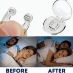 Anti Snore Devices Silicone Anti Snoring Nose Clip Relief Stop Snore Stopper Mute Aids for Men or Women Magnetic Nasal Dilator