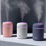 Colorful Cool Mini Humidifier, USB Personal Desktop Humidifier H2O for Bedroom,Office Room, Car,etc. Auto Shut-Off, 2 Mist Modes, Super Quiet.