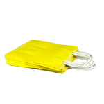 PAPER SHOPPING BAG 12PCS 15X21X8CM YELLOW