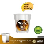 Hans Gold Smooth & Mild Instant Coffee In Cup, 6 Cups Box