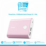 13400 mAh Portable Powerbank Pink