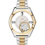 Women's Stainless Steel Analog Watch ST-47211/GD - 40 mm - Silver/Gold