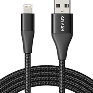 Powerline+ II Lightning Cable (6ft), MFi Certified for Flawless Compatibility with iPhone Xs/XS Max/XR/X / 8/8 Plus / 7/7 Plus / 6/6 Plus / 5 / 5S Black