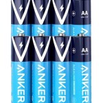 8-Piece AA Alkaline Battery Set Blue/White